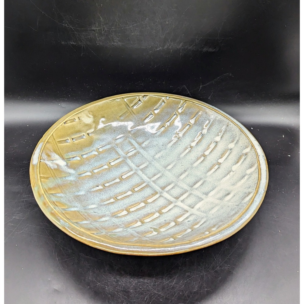Handmade Studio Art Pottery Centerpiece Bowl Footed 11.5" Signed Numi